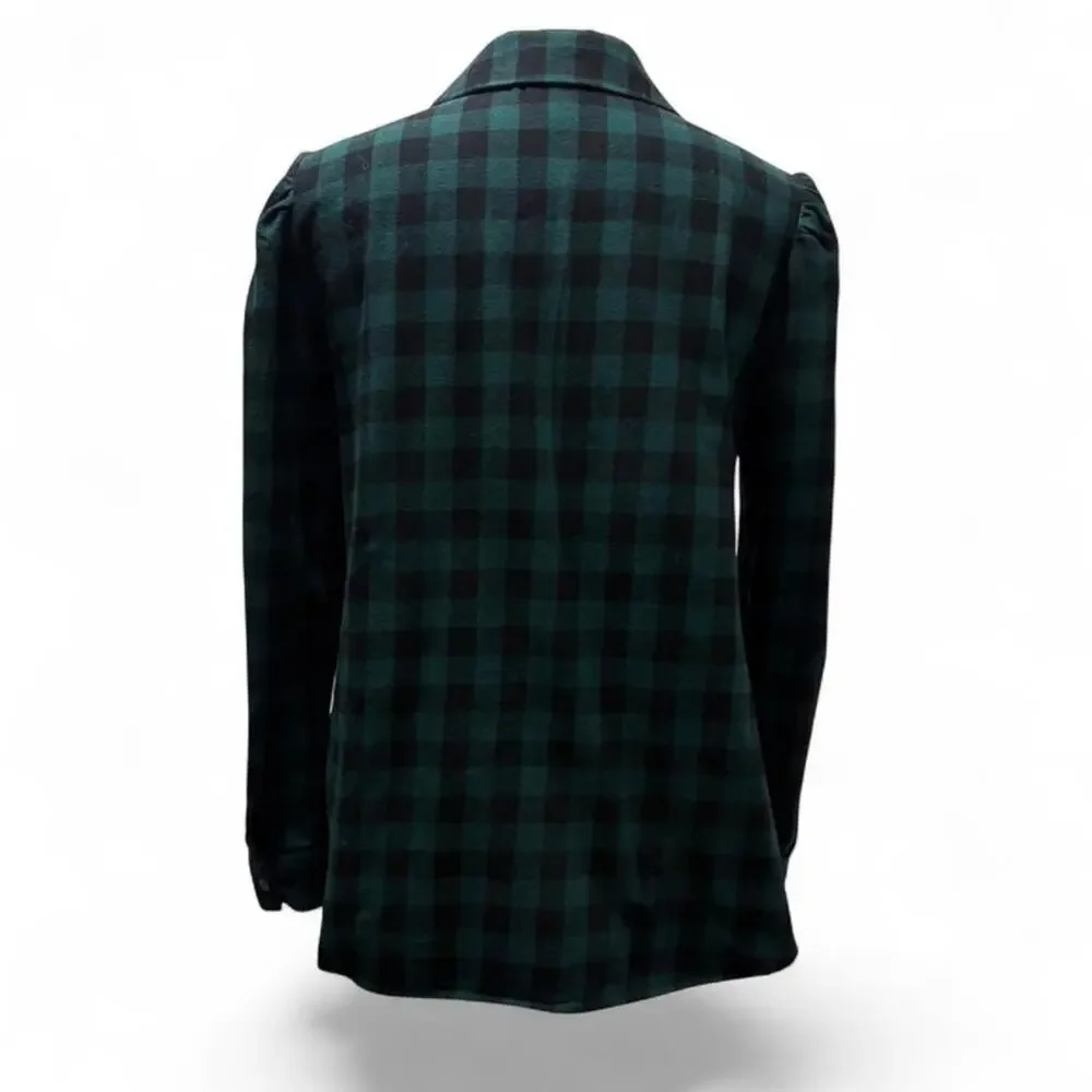 Tuckernuck Green Plaid Button-Up Shirt (sz Medium) 422